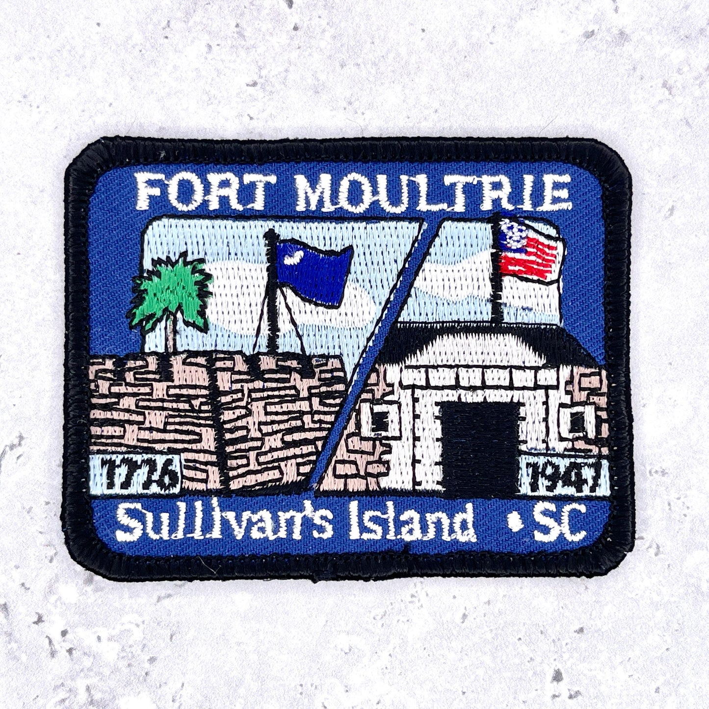 Fort Moultrie Patch • Sullivan's Island South Carolina Revolutionary War • Iron-On NOS
