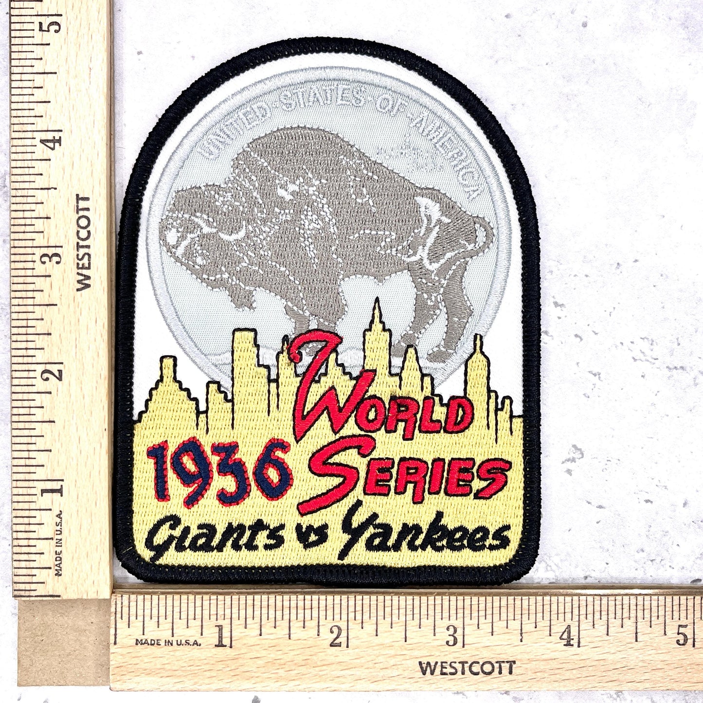 1936 NY Yankees World Series Patch • MLB New York Giants • Willabee & Ward NOS