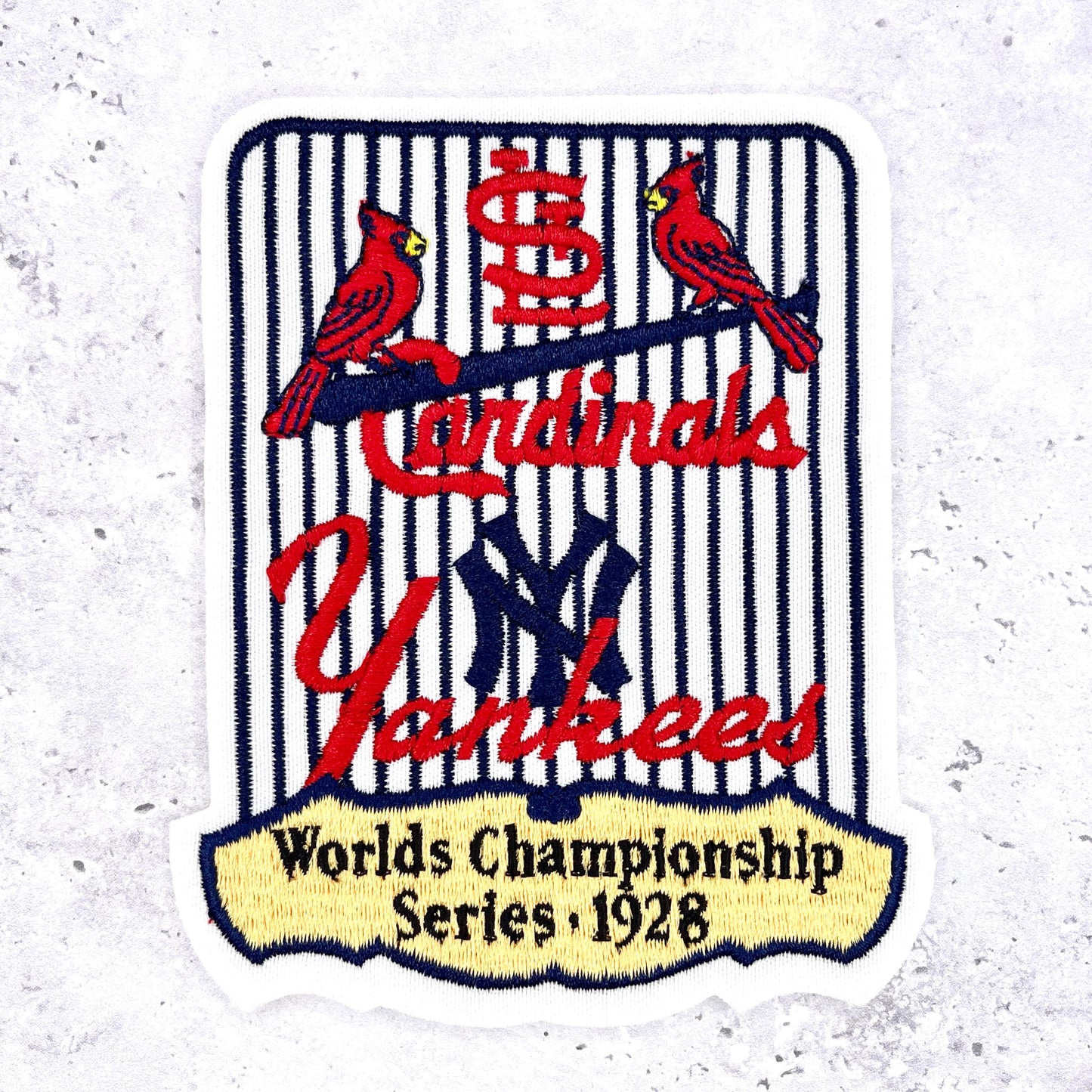 1928 NY Yankees World Series Patch • MLB St Louis Cardinals • Willabee & Ward NOS