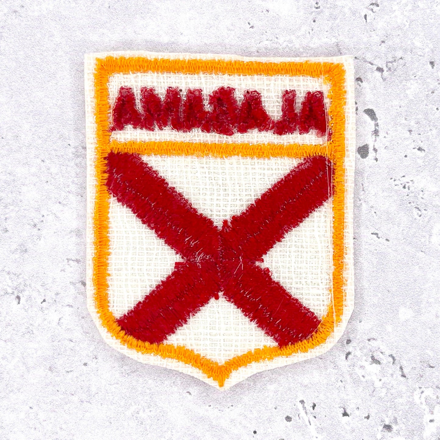 Vintage Alabama Patch • State Flag Travel Souvenir • Iron-On Badge
