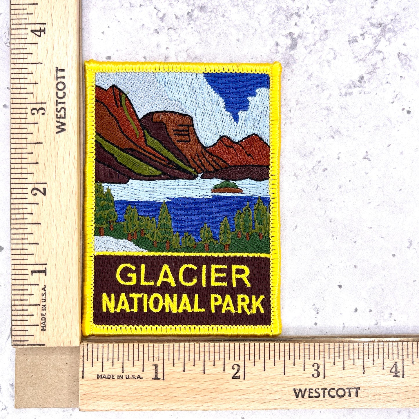 Glacier National Park Patch • Montana Nature Travel Souvenir • Iron-On