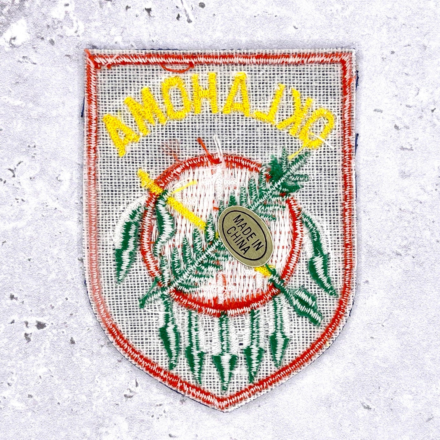 Vintage Oklahoma State Patch • 80s Travel Souvenir NOS