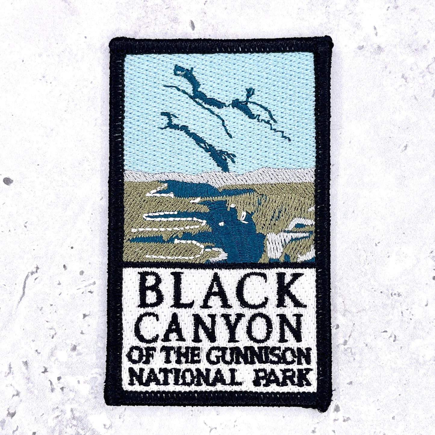 Black Canyon of the Gunnison Patch • National Park Colorado Souvenir • Iron-On NOS