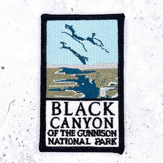 Black Canyon of the Gunnison Patch • National Park Colorado Souvenir • Iron-On NOS