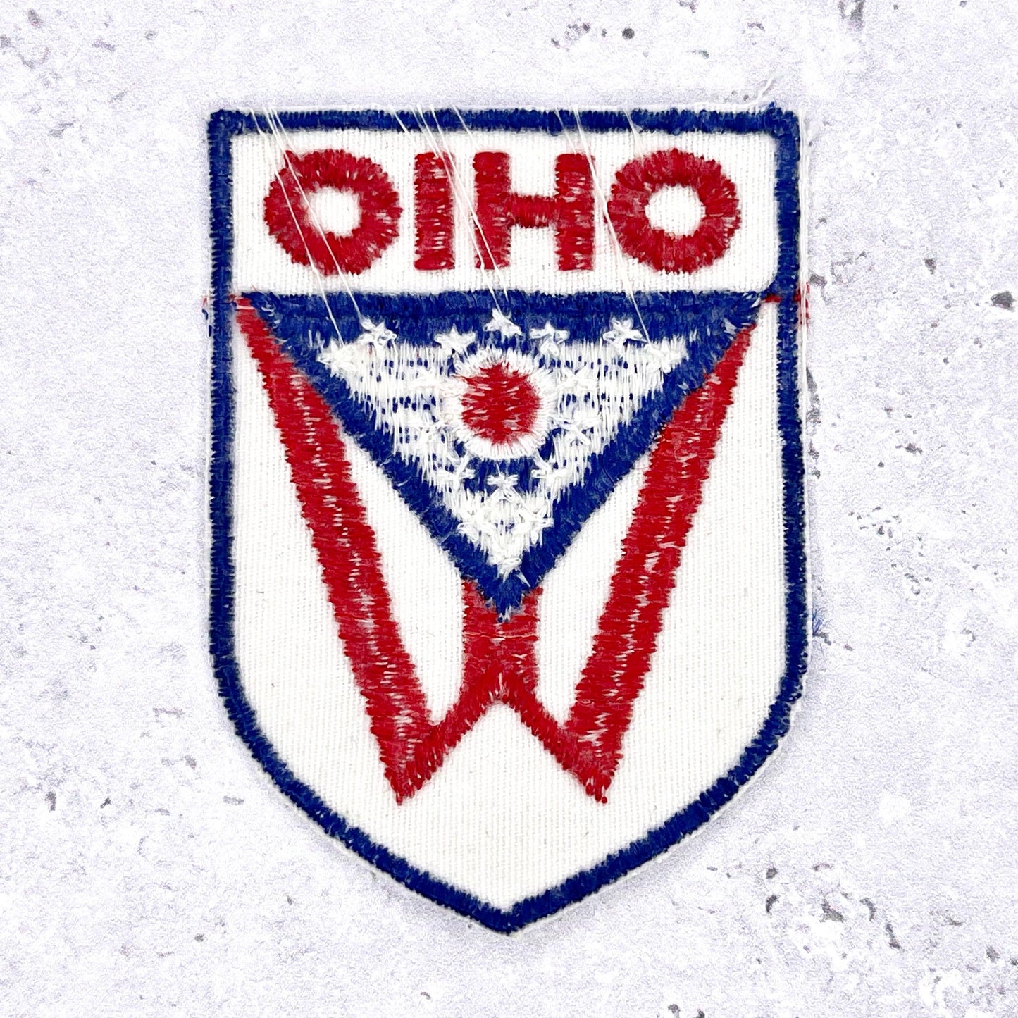 Vintage Ohio Patch • State Flag Travel Souvenir • Sew-On Badge