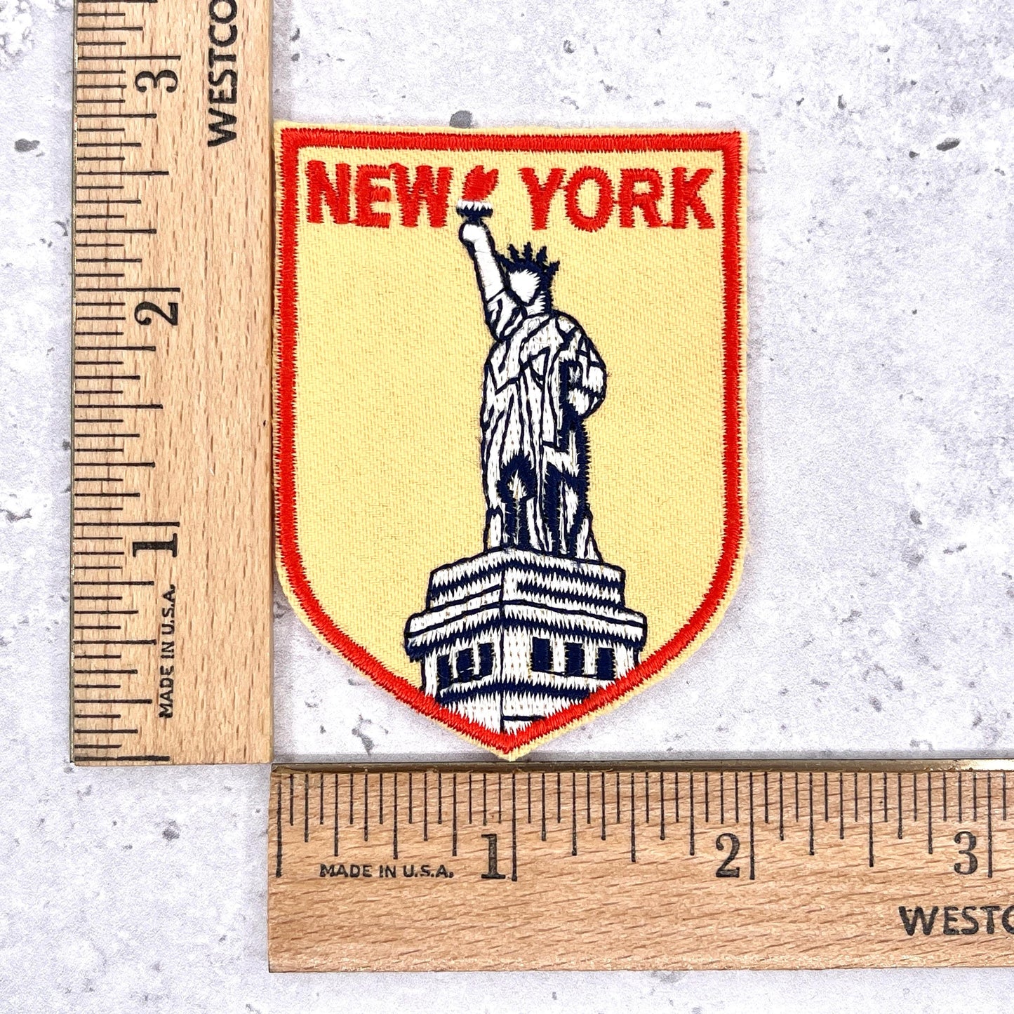 Vintage New York State Patch • 80s Travel Souvenir NOS