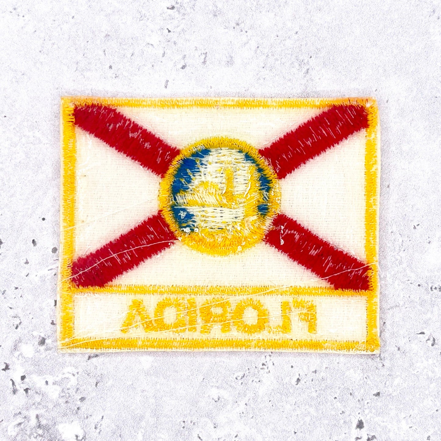 Vintage Florida Patch • State Flag Travel Souvenir • Iron-On
