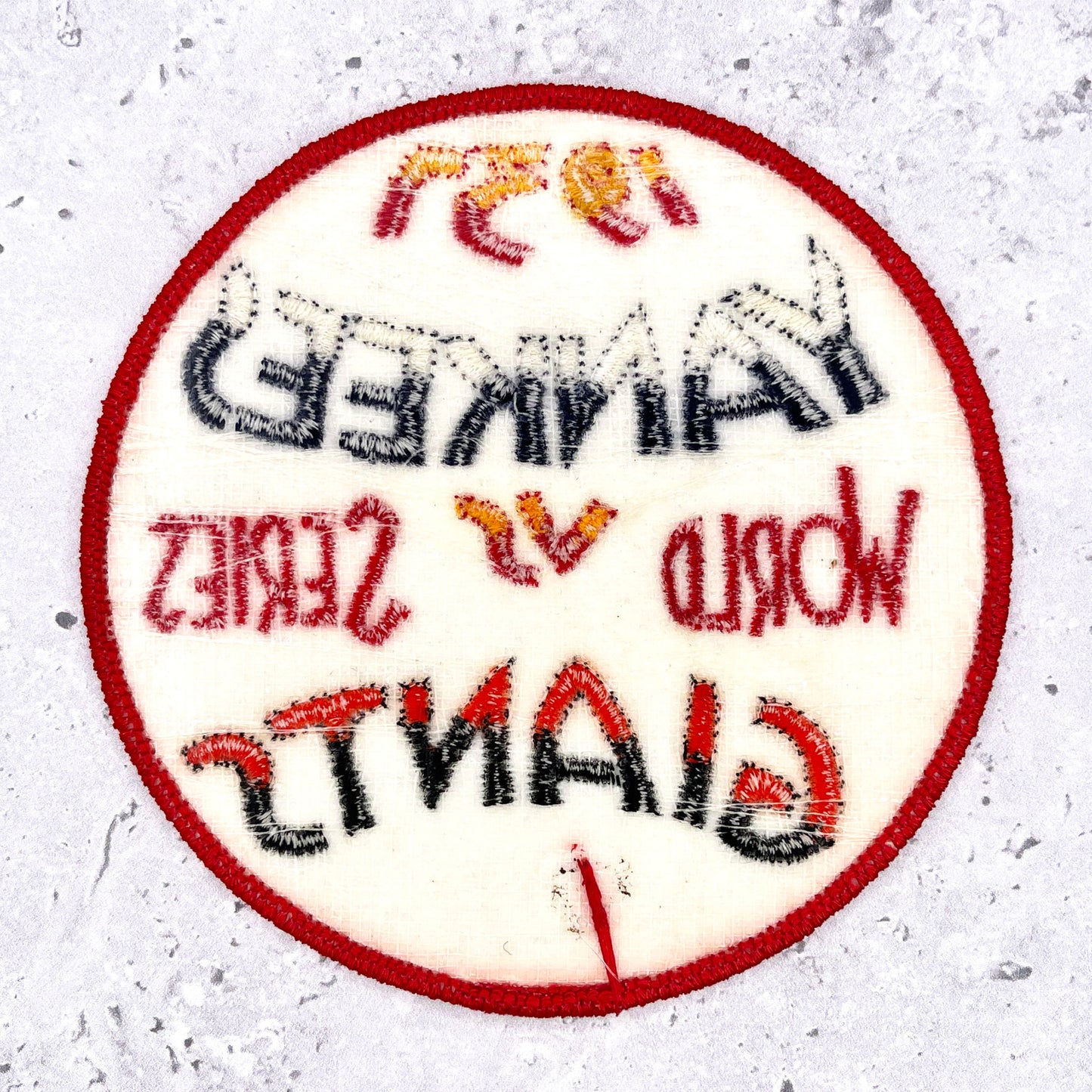 Vintage 1937 Yankees World Series Patch New York NY Giants Willabee & Ward