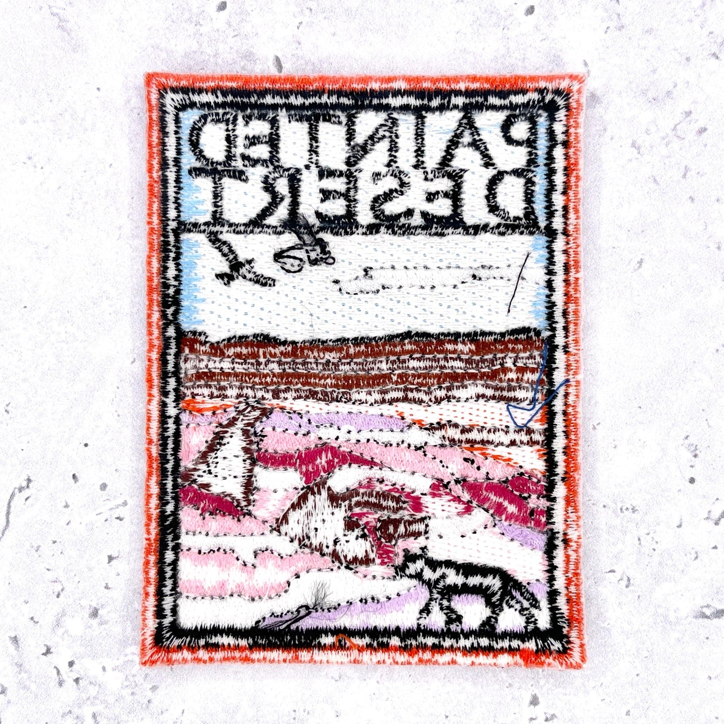 Painted Desert Patch • Petrified Forest Arizona Souvenir • Y2K Iron-On NOS