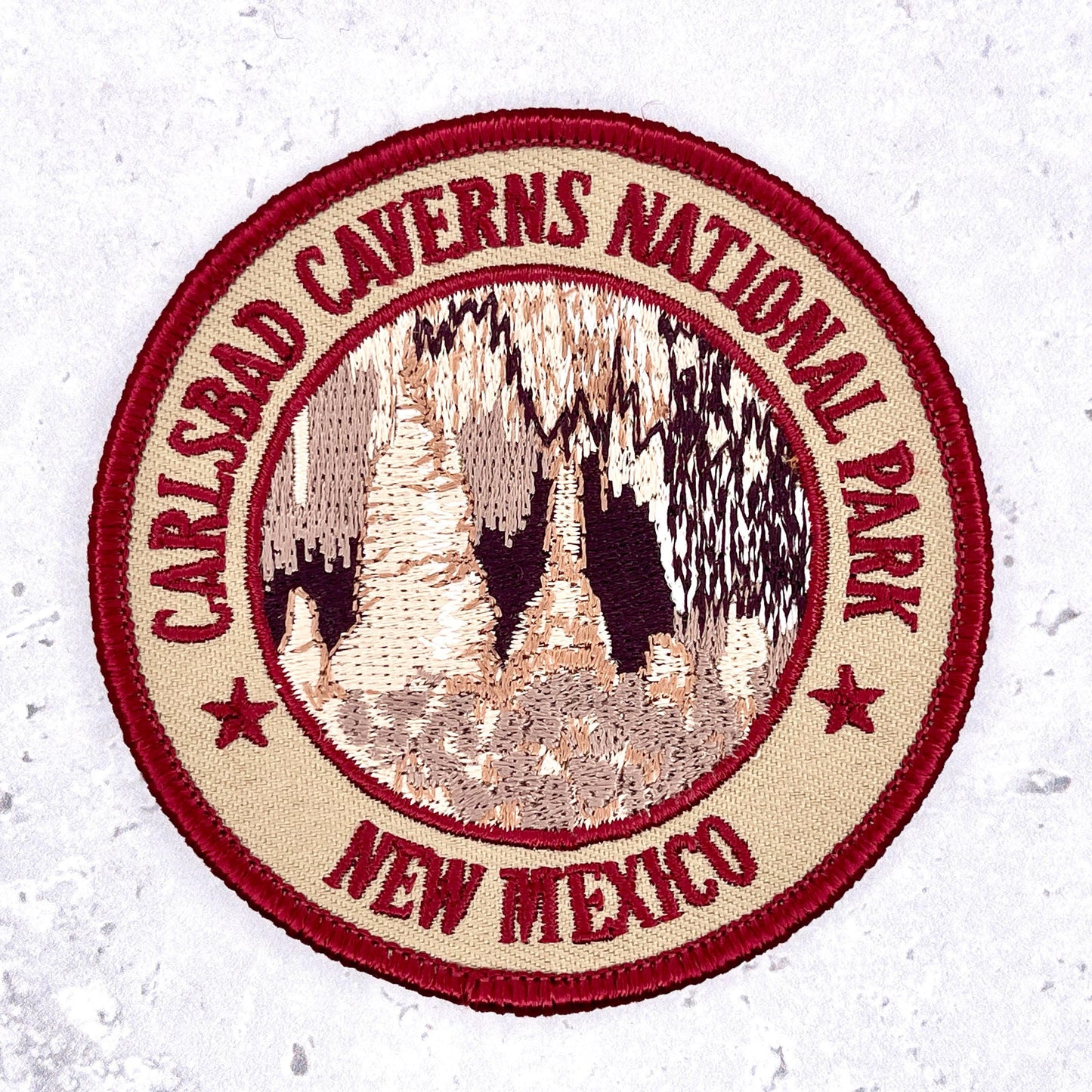 Carlsbad Caverns Patch • National Park New Mexico Souvenir • Y2K Iron-On NOS