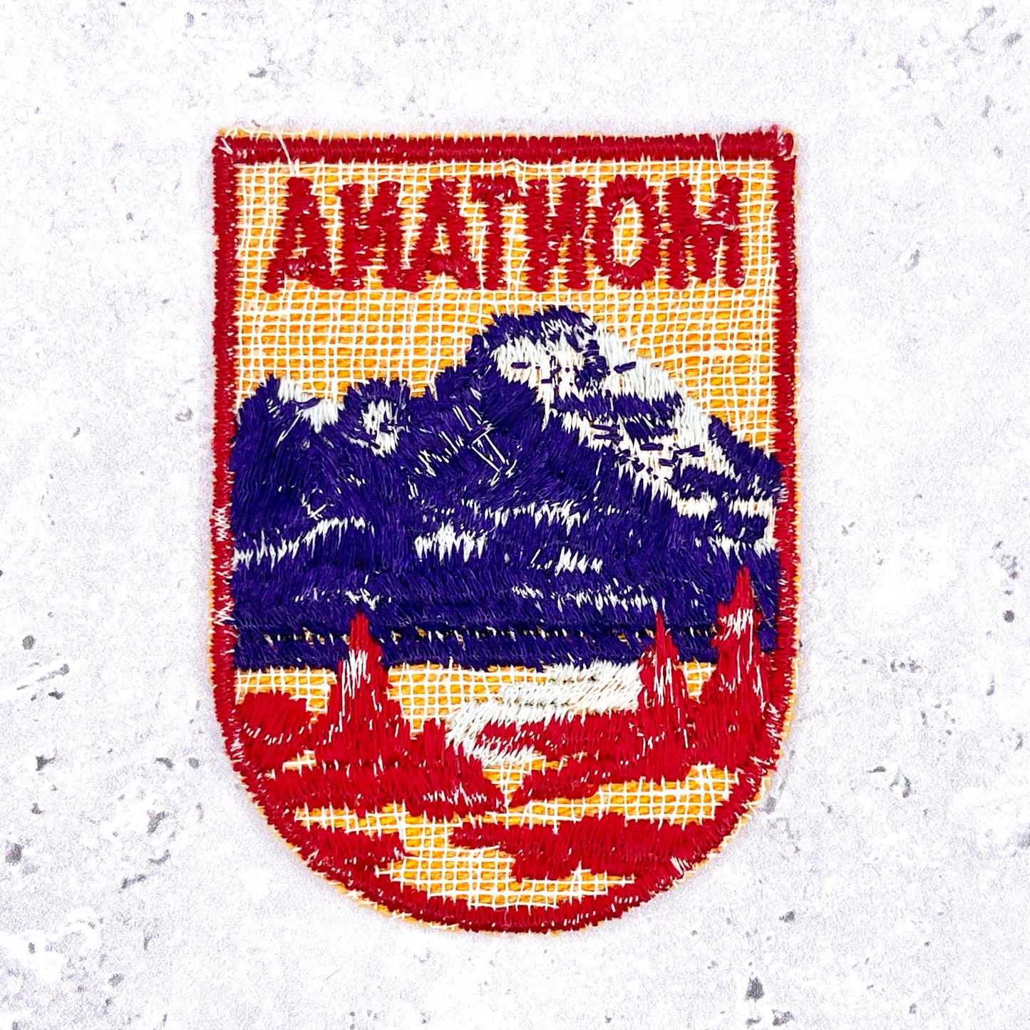 Vintage Montana State Patch • Nature Mountains Travel Souvenir • Sew-On Badge