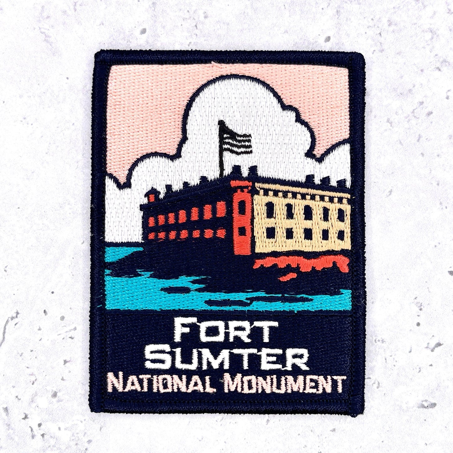 Fort Sumter National Monument Patch • Charleston Civil War Souvenir • Iron-On