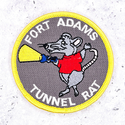 Fort Adams Tunnel Rat Patch • Newport Rhode Island Underground Tour • Iron-On NOS