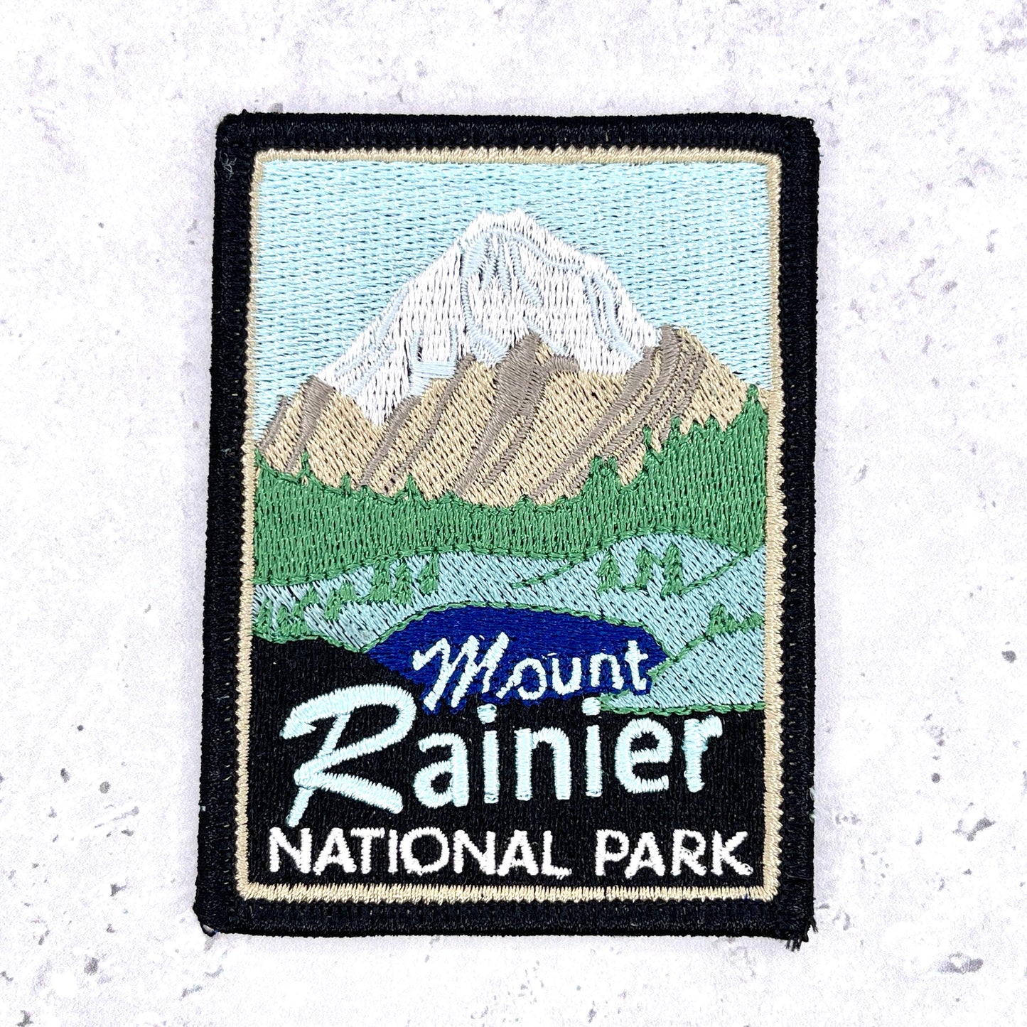 Mount Rainier National Park Patch • Washington Mountain Souvenir • Iron-On