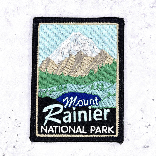Mount Rainier National Park Patch • Washington Mountain Souvenir • Iron-On