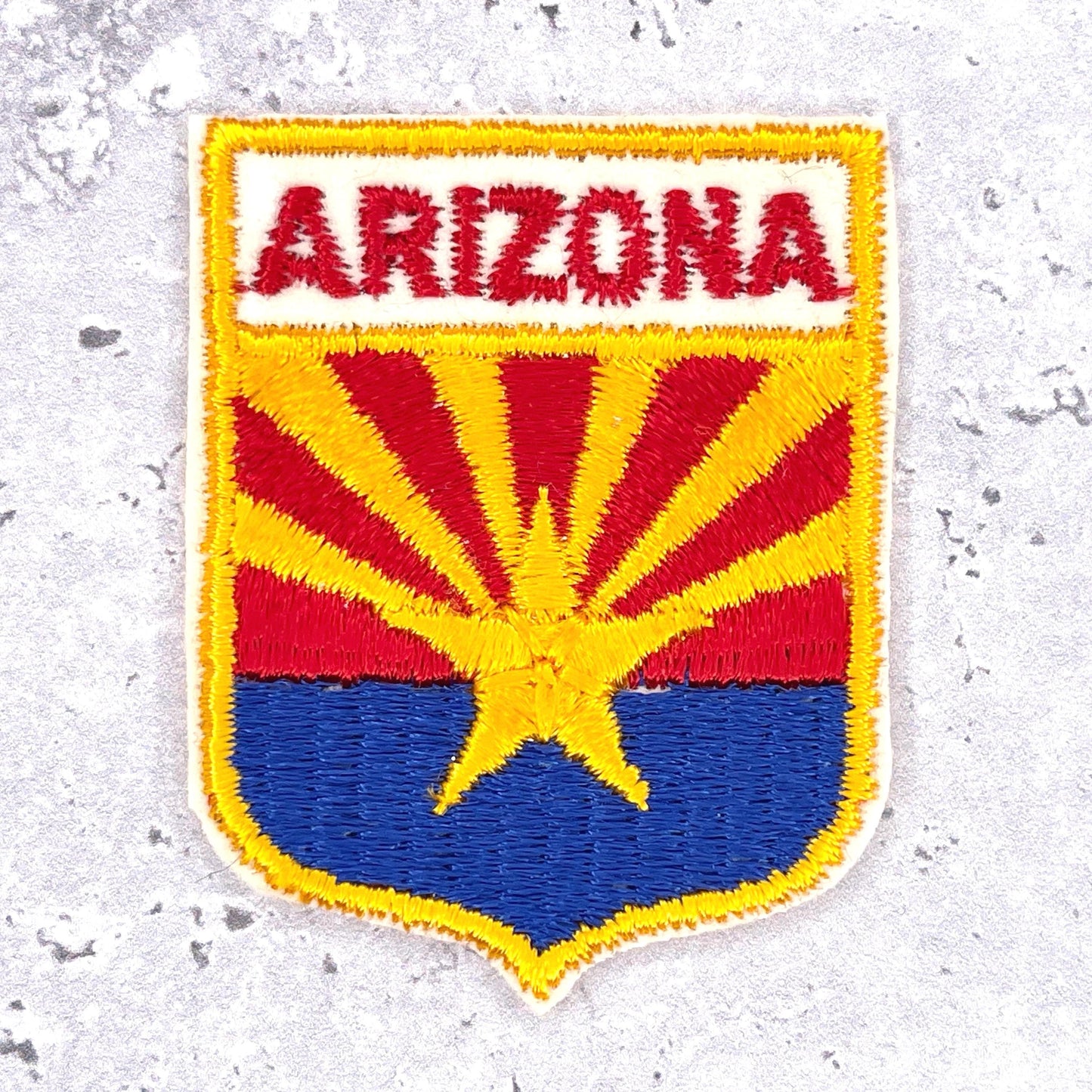 Vintage Arizona Patch • State Flag Travel Souvenir • Sew-On NOS