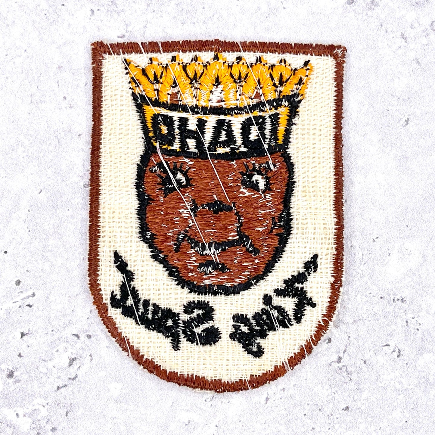 Vintage Idaho Patch • King Spud Potato Travel State Souvenir • Sew-On Badge