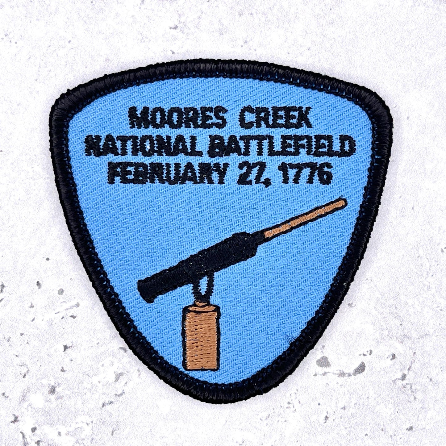 Moores Creek National Battlefield Patch • Revolutionary War NC • Y2K Iron-On NOS