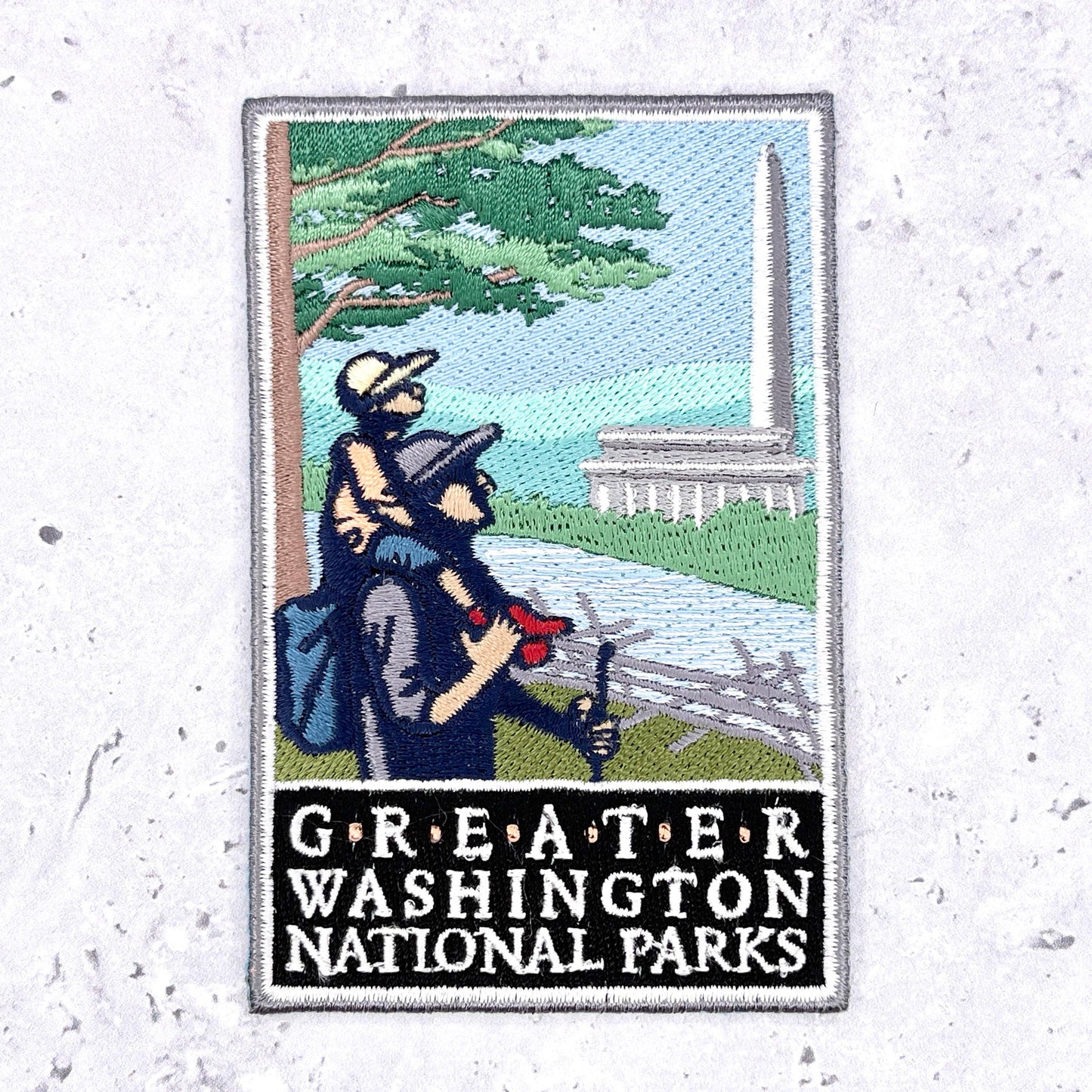 Greater Washington National Parks Patch • DC Monuments Souvenir • Y2K Iron-On NOS