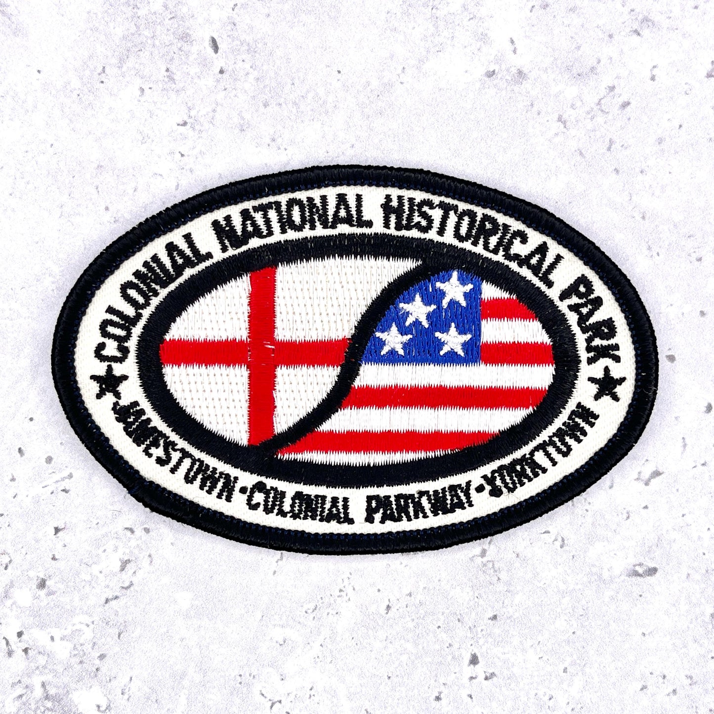 Colonial National Historical Park Patch • Jamestown Yorktown Virginia • Y2K Iron-On NOS