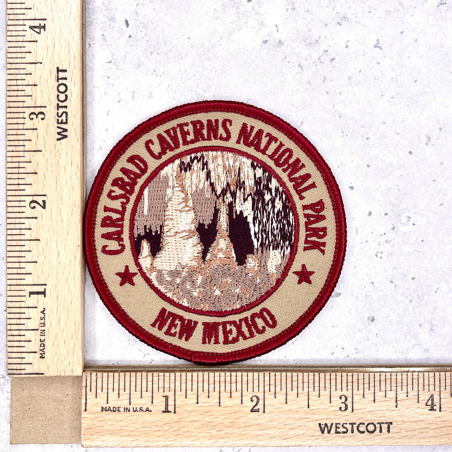 Carlsbad Caverns Patch • National Park New Mexico Souvenir • Y2K Iron-On NOS