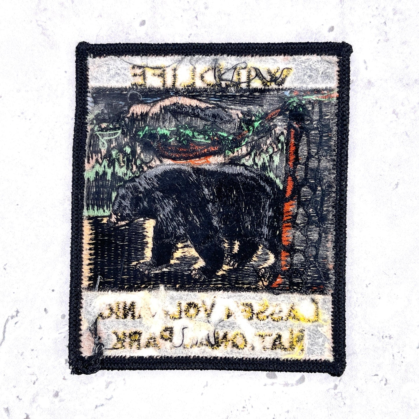 Lassen Volcanic National Park Patch • California Black Bear Wildlife • Iron-On