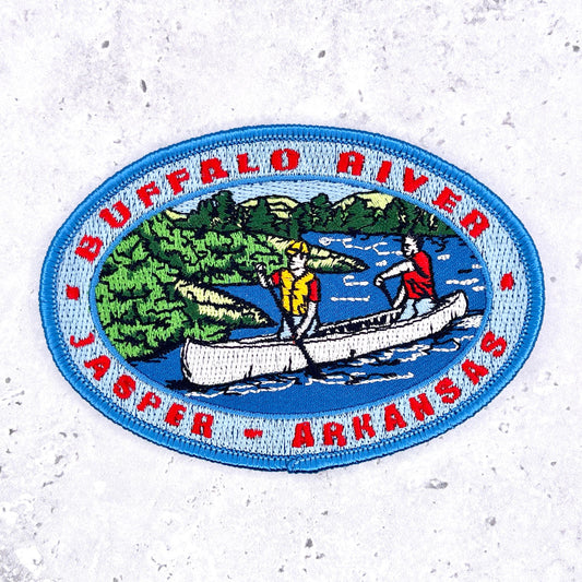 Buffalo National River Patch • Jasper Arkansas Ozarks Canoeing • Iron-On NOS