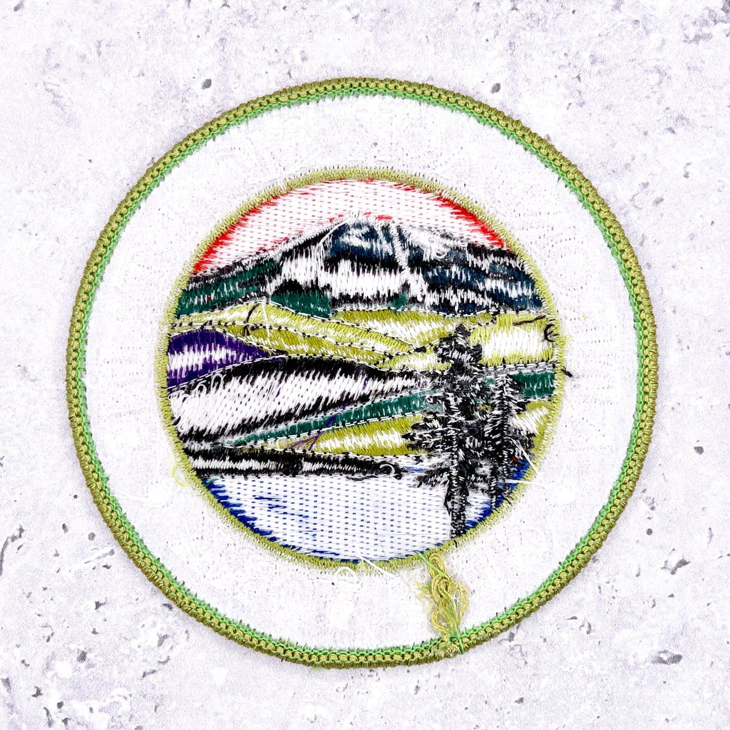 Vintage Adirondack Mountains Patch • Upstate NY Souvenir • 90s Y2K Iron-On NOS