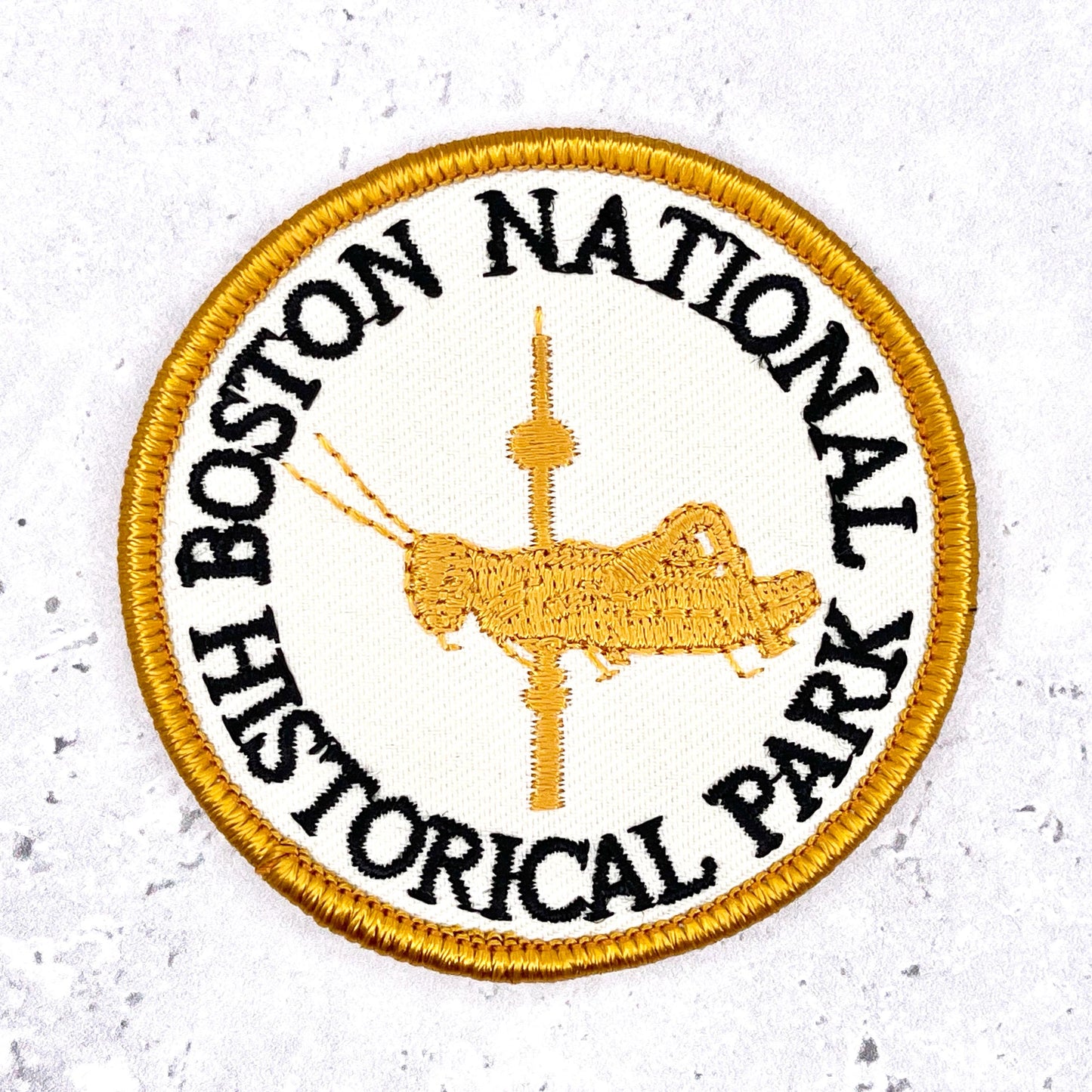 Boston National Historical Park Patch • Freedom Trail Revolutionary War • Y2K Iron-On NOS