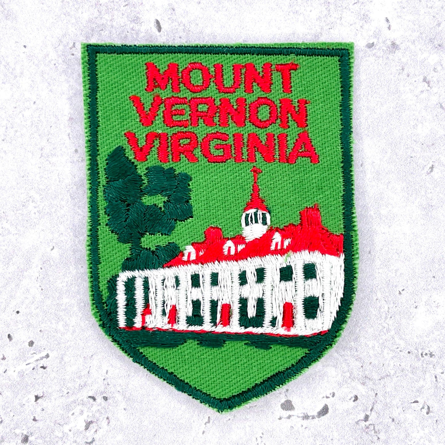 Vintage Mount Vernon Patch • Virginia George Washington Estate • Sew-On NOS