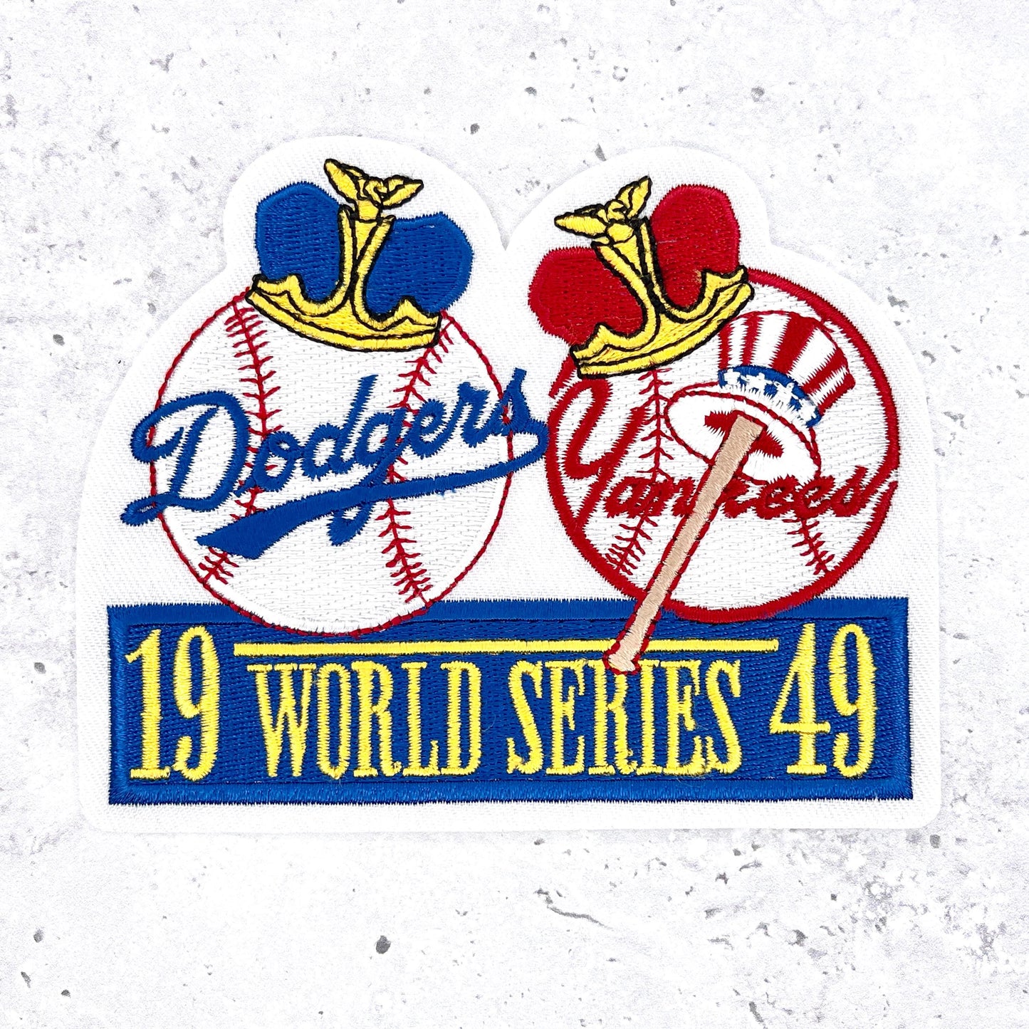 1949 NY Yankees World Series Patch • MLB Brooklyn Dodgers • Willabee & Ward NOS