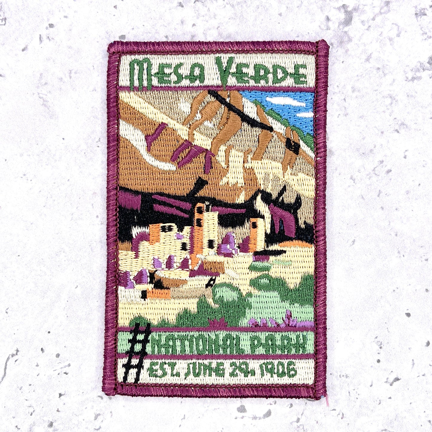 Mesa Verde National Park Patch • Colorado Cliff Dwellings • Iron-On