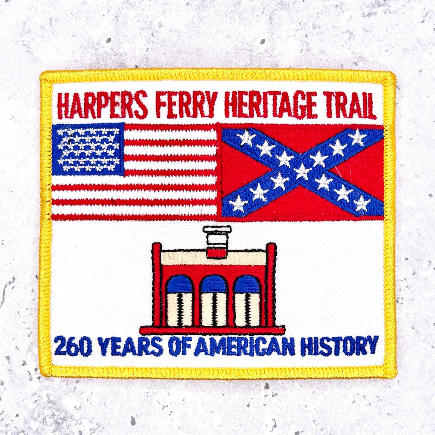 Harpers Ferry Heritage Trail Patch • West Virginia Civil War • Y2K Iron-On NOS