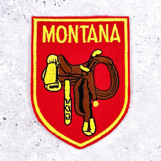 Vintage Montana State Patch • 80s Travel Souvenir NOS