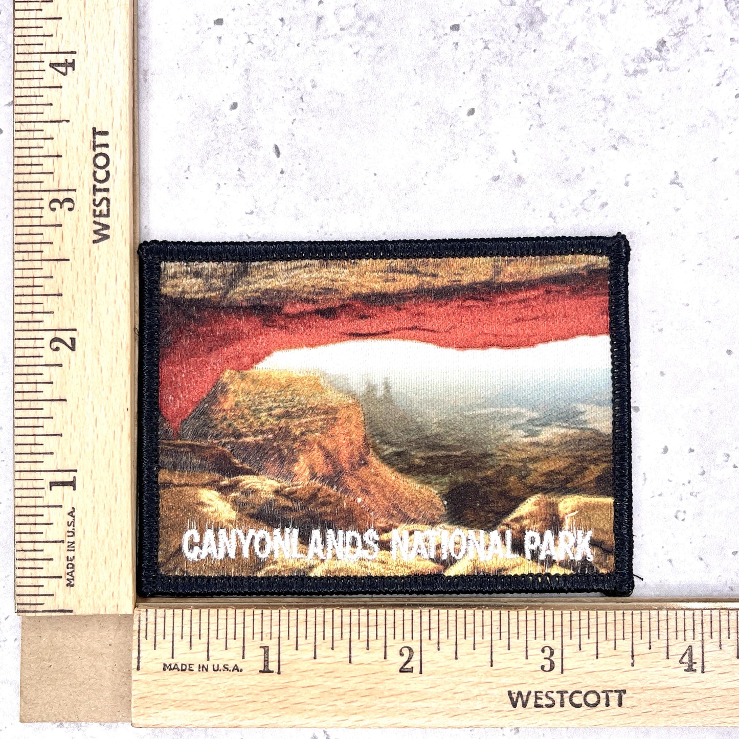 Canyonlands National Park Patch • Utah Red Rock Arch Souvenir • Iron-On