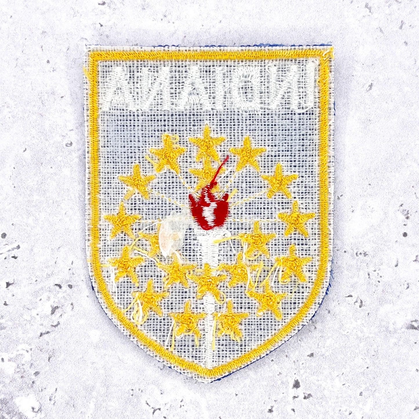 Vintage Indiana Patch • State Flag Travel Souvenir Badge • Iron-On NOS