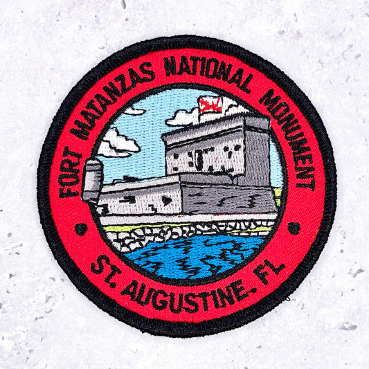 Fort Matanzas National Monument Patch • St Augustine Florida • Y2K Iron-On NOS