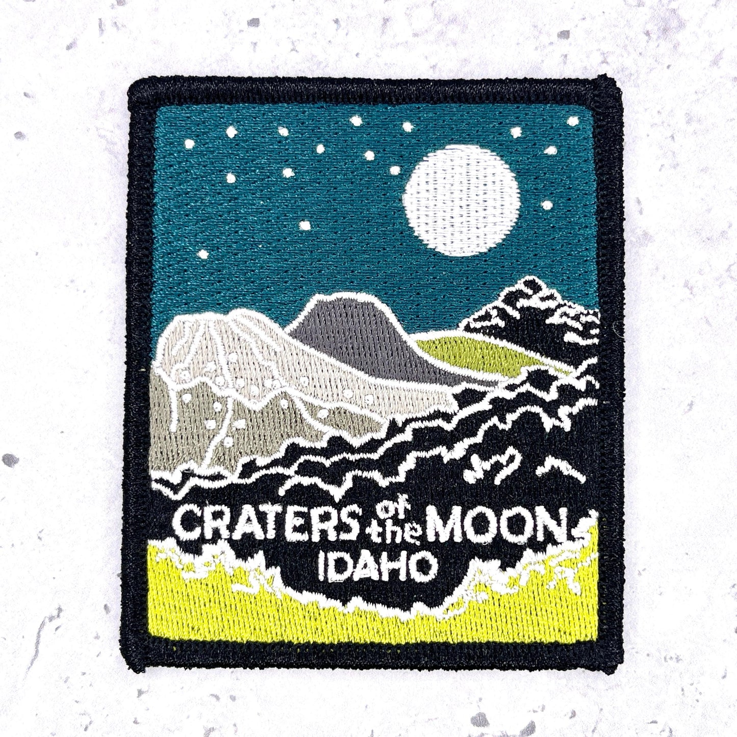 Craters of the Moon Idaho Patch • Lava Fields Nature Souvenir • Iron-On